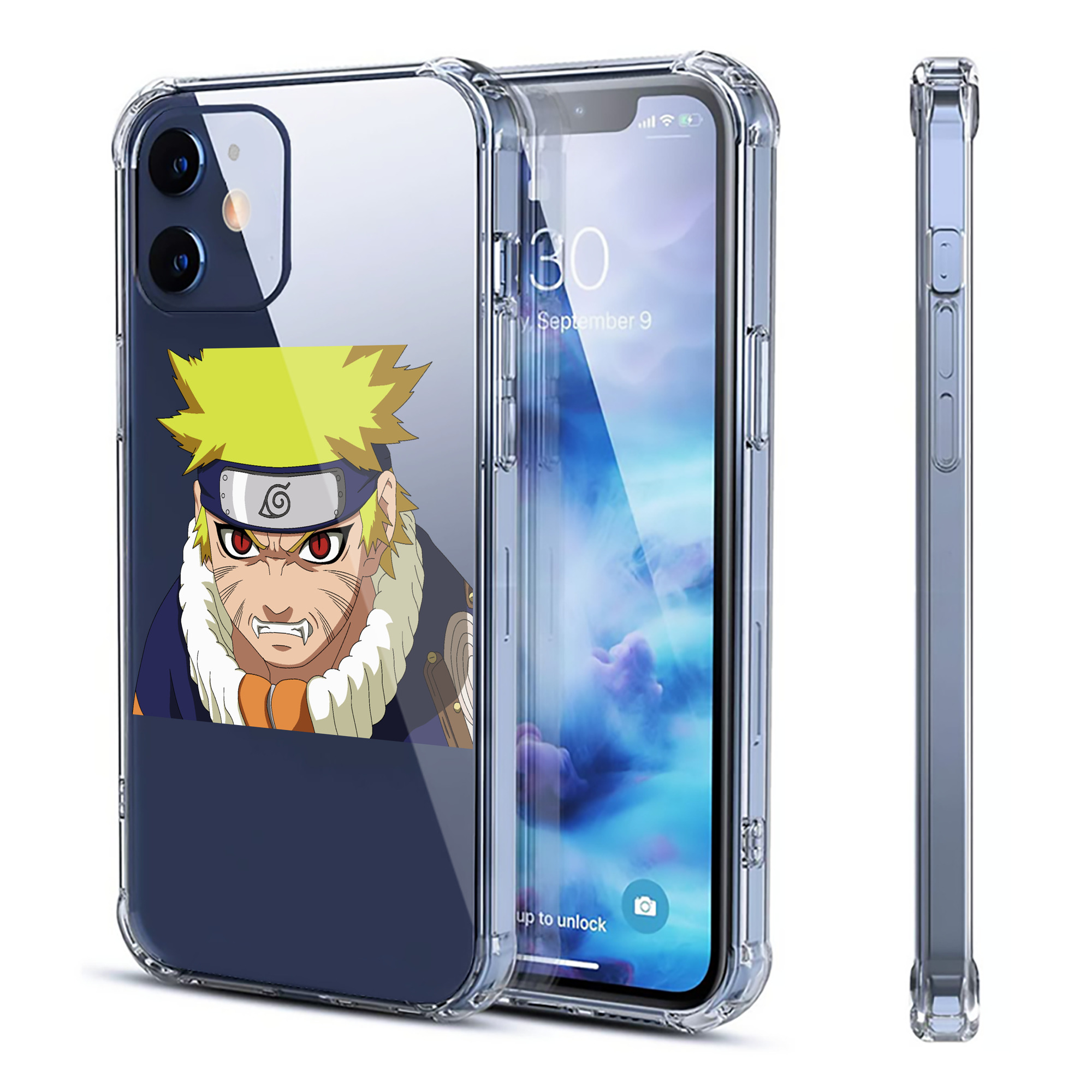 （画像用） NARUTO -ナルト- うずまき ナルト Uzumaki Naruto 【iPhone 12シリーズ対応】透明スマホケース（クリアソフトケース）